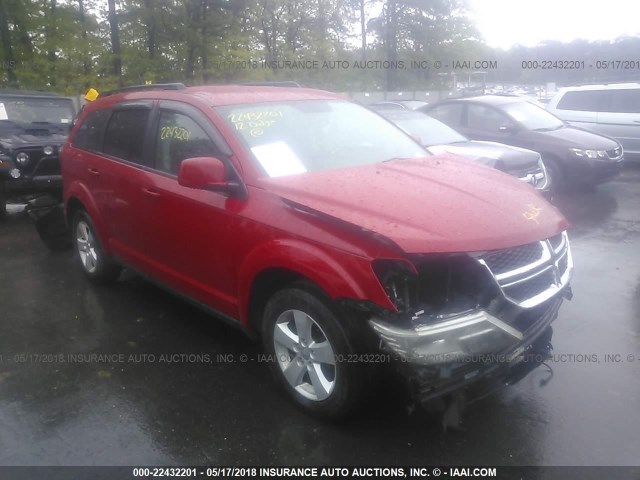 3C4PDCBG0CT395318 - 2012 DODGE JOURNEY SXT RED photo 1