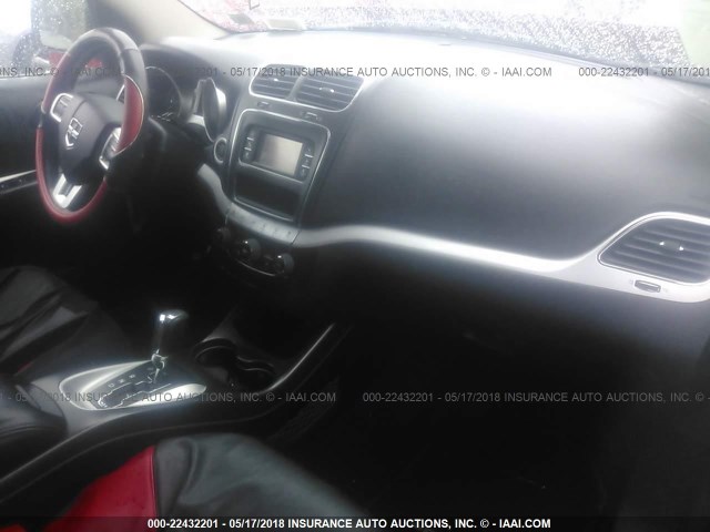 3C4PDCBG0CT395318 - 2012 DODGE JOURNEY SXT RED photo 5