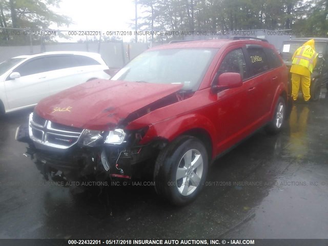 3C4PDCBG0CT395318 - 2012 DODGE JOURNEY SXT RED photo 6