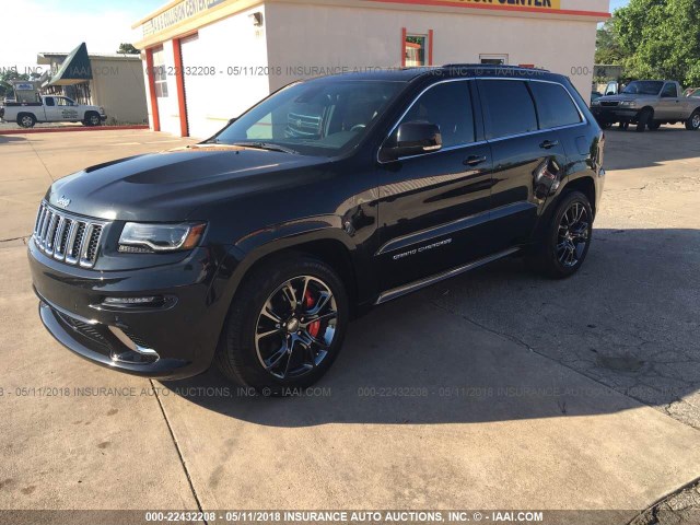 1C4RJFDJXEC475655 - 2014 JEEP GRAND CHEROKEE SRT-8 BLACK photo 2