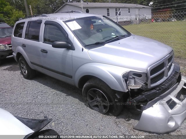 1D4HD48NX6F184337 - 2006 DODGE DURANGO SLT SILVER photo 1