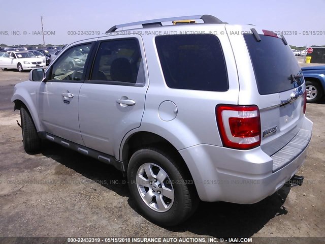 1FMCU04G69KA19044 - 2009 FORD ESCAPE LIMITED GRAY photo 3