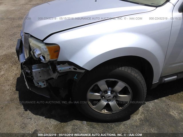 1FMCU04G69KA19044 - 2009 FORD ESCAPE LIMITED GRAY photo 6