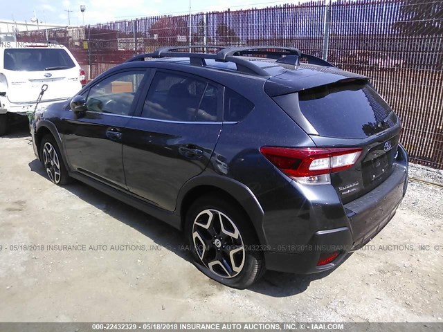 JF2GTAMCXJH280157 - 2018 SUBARU CROSSTREK LIMITED BLACK photo 3