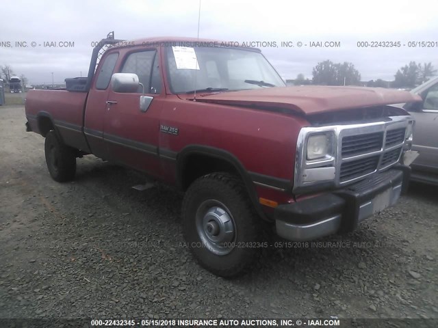 3B7KM23C1NM550729 - 1992 DODGE W-SERIES W200/W250 RED photo 1