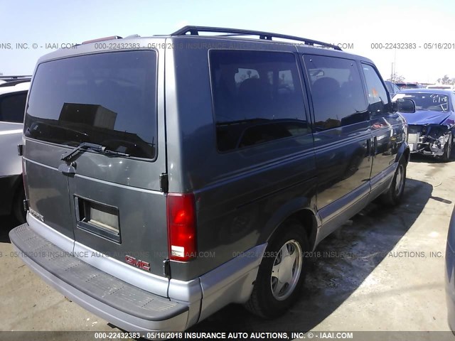 1GKDM19W8XB518301 - 1999 GMC SAFARI XT GRAY photo 4