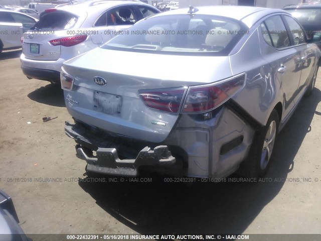 KNAGM4AD7F5082989 - 2015 KIA OPTIMA HYBRID GRAY photo 6