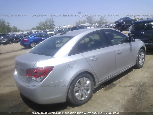1G1PC5SH2G7170148 - 2016 CHEVROLET CRUZE LIMITED LS SILVER photo 4