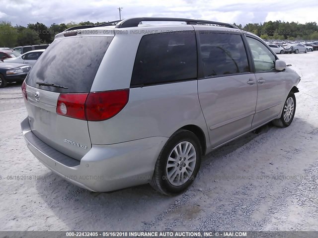 5TDZK22C08S198415 - 2008 TOYOTA SIENNA XLE/XLE LIMITED SILVER photo 4