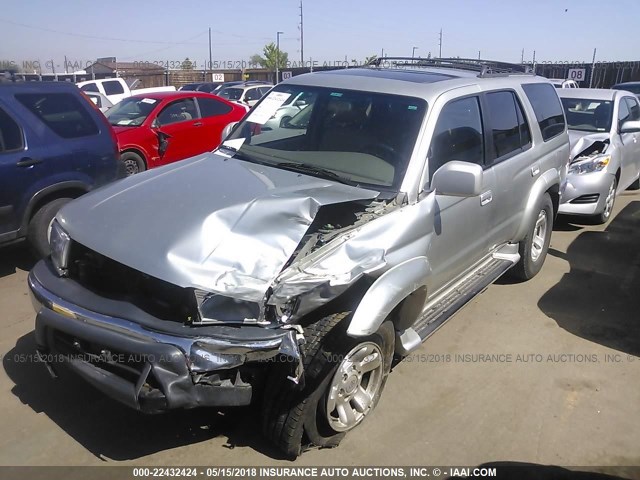 JT3HN86R2Y0297507 - 2000 TOYOTA 4RUNNER SR5 SILVER photo 2