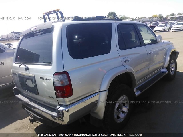 JT3HN86R2Y0297507 - 2000 TOYOTA 4RUNNER SR5 SILVER photo 4