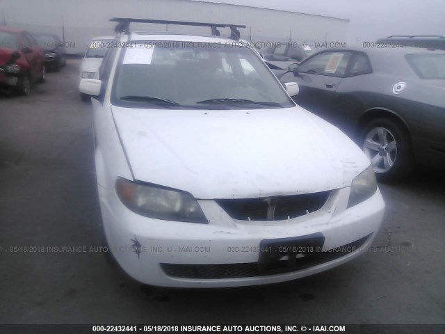 JM1BJ226021623845 - 2002 MAZDA PROTEGE DX/LX/ES WHITE photo 6