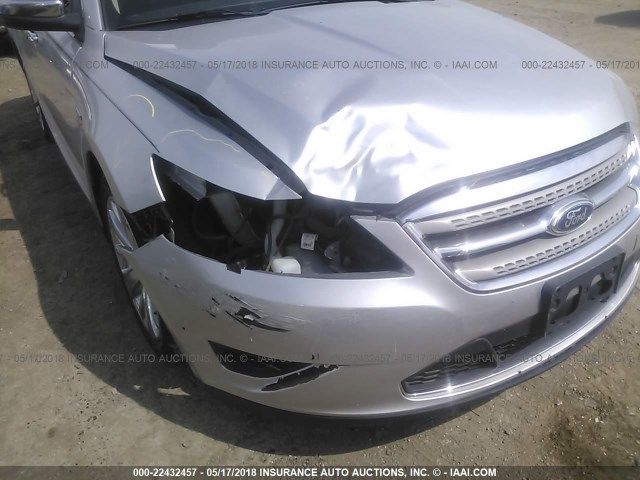 1FAHP2FW5AG136371 - 2010 FORD TAURUS LIMITED SILVER photo 6