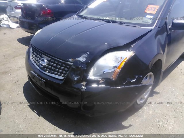 3N1AB61E77L639164 - 2007 NISSAN SENTRA 2.0/2.0S/2.0SL BLACK photo 6