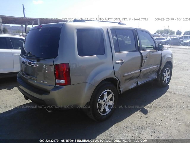 5FNYF38829B016129 - 2009 HONDA PILOT TOURING TAN photo 4