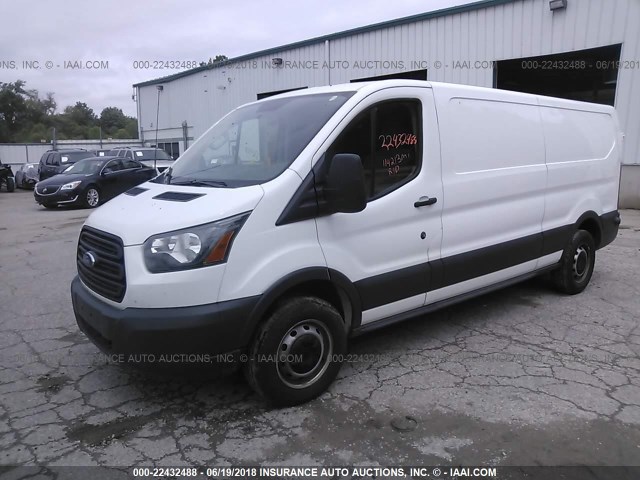 1FTNE9ZM7FKA84073 - 2015 FORD TRANSIT T-150 WHITE photo 2