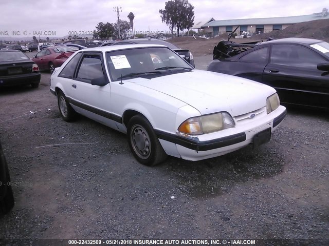 1FACP41M2MF189387 - 1991 FORD MUSTANG LX WHITE photo 1