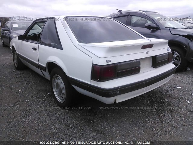 1FACP41M2MF189387 - 1991 FORD MUSTANG LX WHITE photo 6