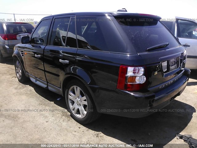 SALSF25456A950817 - 2006 LAND ROVER RANGE ROVER SPORT HSE BLACK photo 3