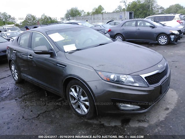 KNAGN4A75B5059793 - 2011 KIA OPTIMA EX/SX GRAY photo 1