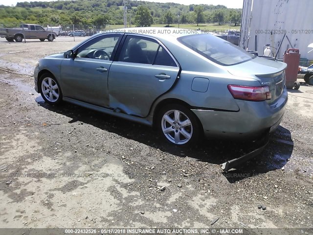 4T1BK46K49U577411 - 2009 TOYOTA CAMRY SE/LE/XLE GREEN photo 3