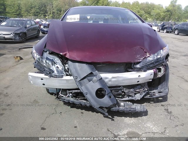 19XFB2F90FE270786 - 2015 HONDA CIVIC EXL RED photo 6