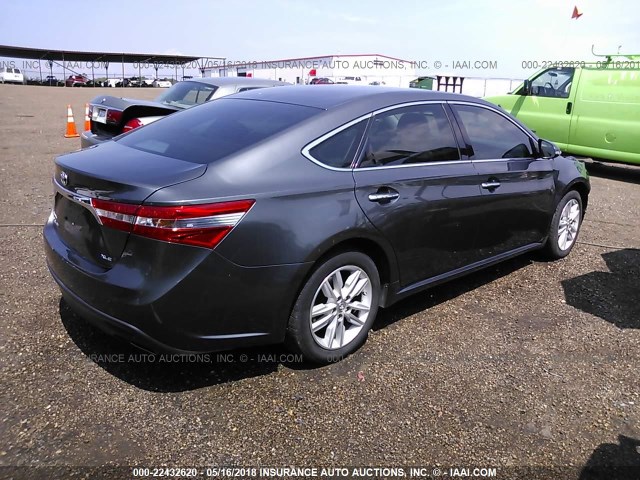 4T1BK1EB8DU034233 - 2013 TOYOTA AVALON PREMIUM/TOURING/LIMITED GRAY photo 4