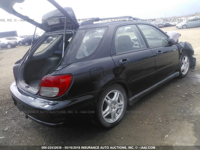 JF1GG296X2G829266 - 2002 SUBARU IMPREZA WRX BLACK photo 4