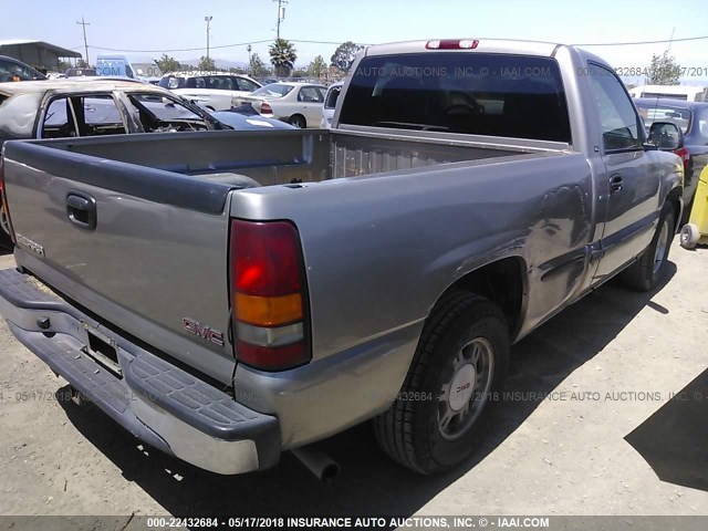 1GTEC14V42Z271828 - 2002 GMC NEW SIERRA C1500 GRAY photo 4