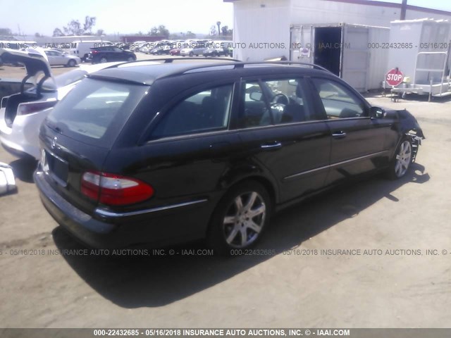 WDBUH56J96A841890 - 2006 MERCEDES-BENZ E 350 WAGON BLACK photo 4