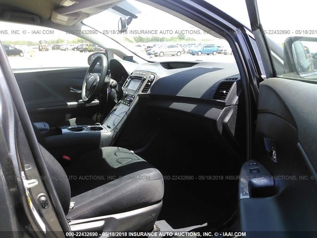 4T3BA3BB5EU065189 - 2014 TOYOTA VENZA LE/XLE GRAY photo 5