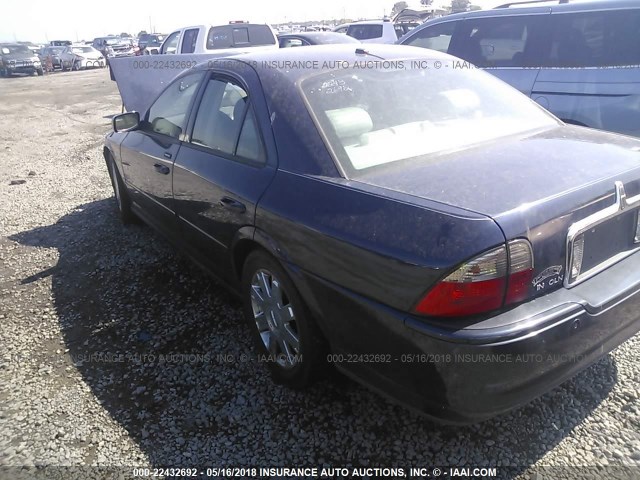 1LNHM87A24Y606066 - 2004 LINCOLN LS BLUE photo 3