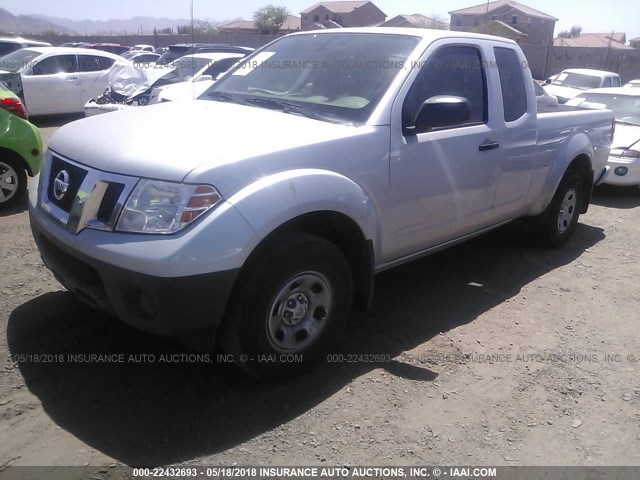 1N6BD0CT0HN702737 - 2017 NISSAN FRONTIER S/SV SILVER photo 2