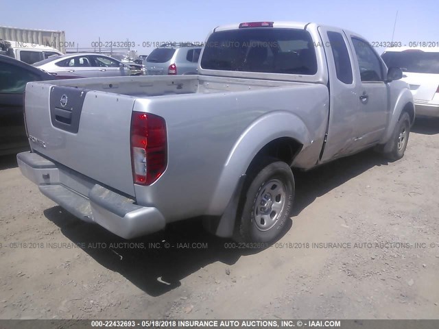 1N6BD0CT0HN702737 - 2017 NISSAN FRONTIER S/SV SILVER photo 4