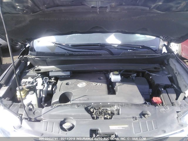 5N1AR2MM1FC625285 - 2015 NISSAN PATHFINDER S/SV/SL/PLATINUM 灰色 照片 10