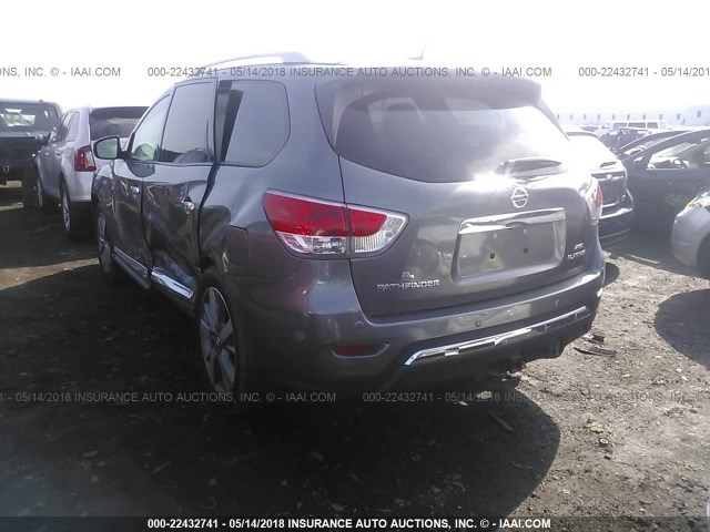 5N1AR2MM1FC625285 - 2015 NISSAN PATHFINDER S/SV/SL/PLATINUM 灰色 照片 3