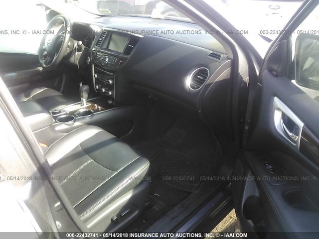 5N1AR2MM1FC625285 - 2015 NISSAN PATHFINDER S/SV/SL/PLATINUM 灰色 照片 5