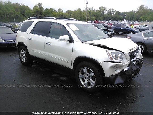 1GKEV23D99J161587 - 2009 GMC ACADIA SLT-1 WHITE photo 1