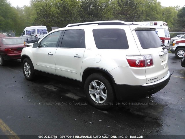 1GKEV23D99J161587 - 2009 GMC ACADIA SLT-1 Білий фото 3