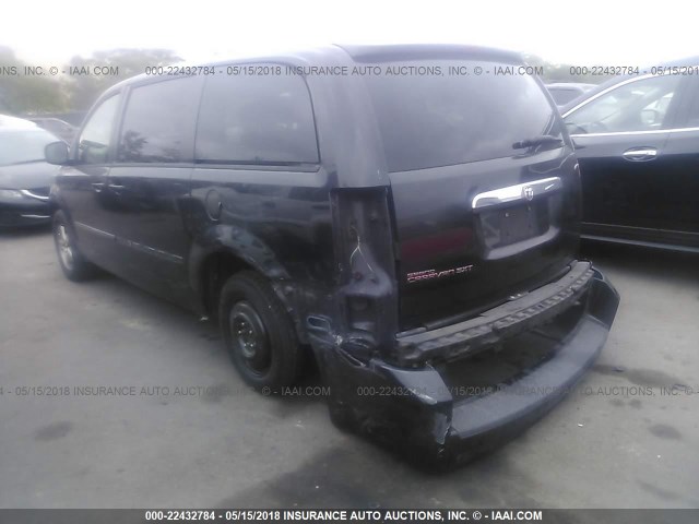 2D8HN54P28R705877 - 2008 DODGE GRAND CARAVAN SXT BLACK photo 3