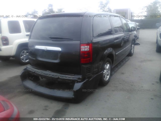 2D8HN54P28R705877 - 2008 DODGE GRAND CARAVAN SXT BLACK photo 4