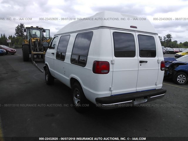 2B6HB11X4YK163490 - 2000 DODGE RAM VAN B1500 WHITE photo 3