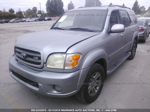 5TDZT34A04S211849 - 2004 TOYOTA SEQUOIA SR5 银色 照片 2