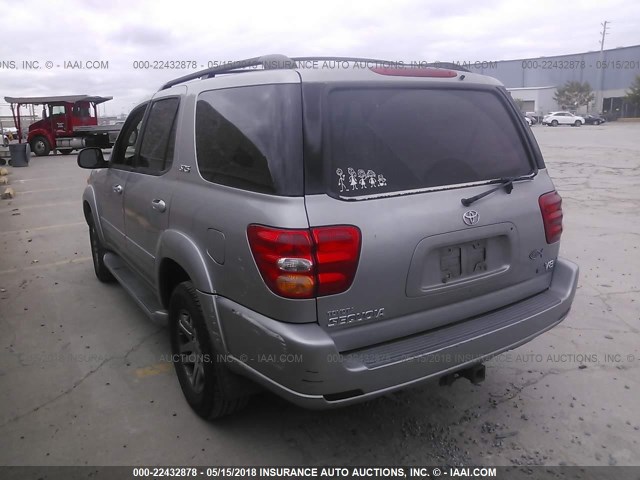 5TDZT34A04S211849 - 2004 TOYOTA SEQUOIA SR5 银色 照片 3