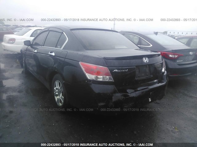 1HGCP26448A060059 - 2008 HONDA ACCORD LXP BLACK photo 3