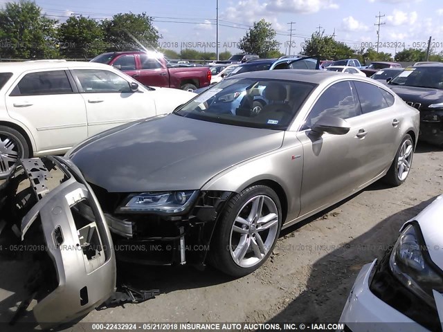 WAUYGAFC3CN163686 - 2012 AUDI A7 PREMIUM PLUS Pewter photo 2