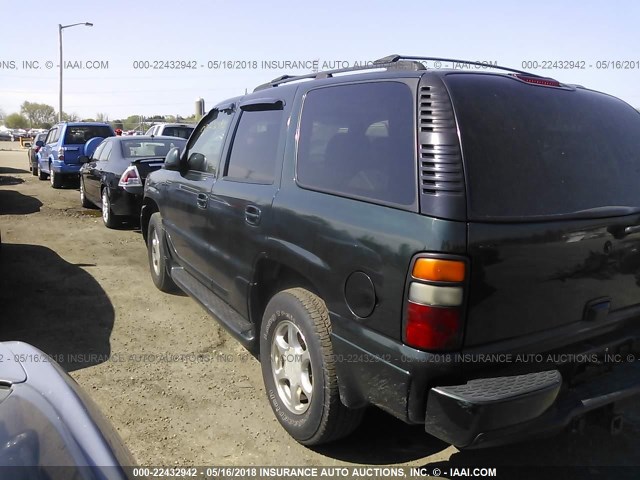 1GKEK63U84J227149 - 2004 GMC YUKON DENALI GREEN photo 3