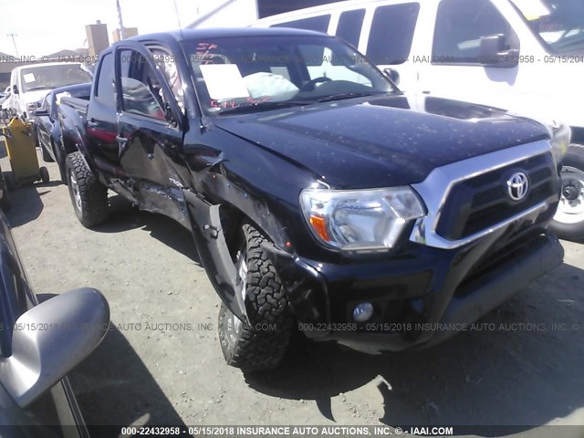 5TFLU4EN6DX067390 - 2013 TOYOTA TACOMA DOUBLE CAB BLACK photo 1