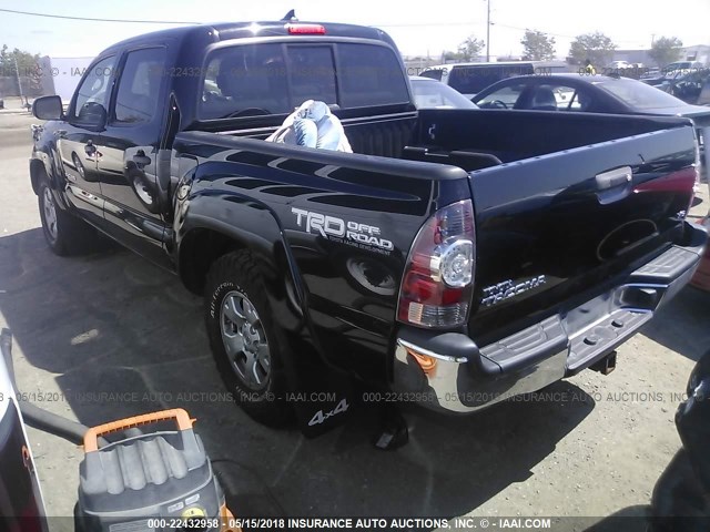 5TFLU4EN6DX067390 - 2013 TOYOTA TACOMA DOUBLE CAB შავი ფოტო 3
