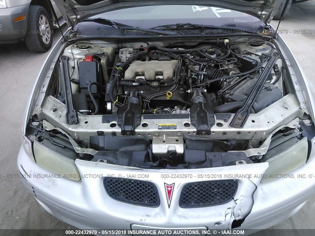 1G2WK52JX2F124353 - 2002 PONTIAC GRAND PRIX SE 银色 照片 10